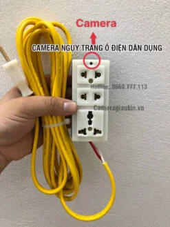 Camera nguy trang giấu kín trong ổ điện phổ thông